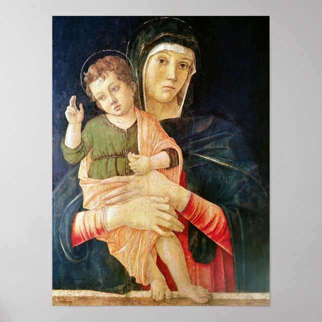 Poster La Bienheureuse Vierge et Enfant, 1460-70 (Devant)