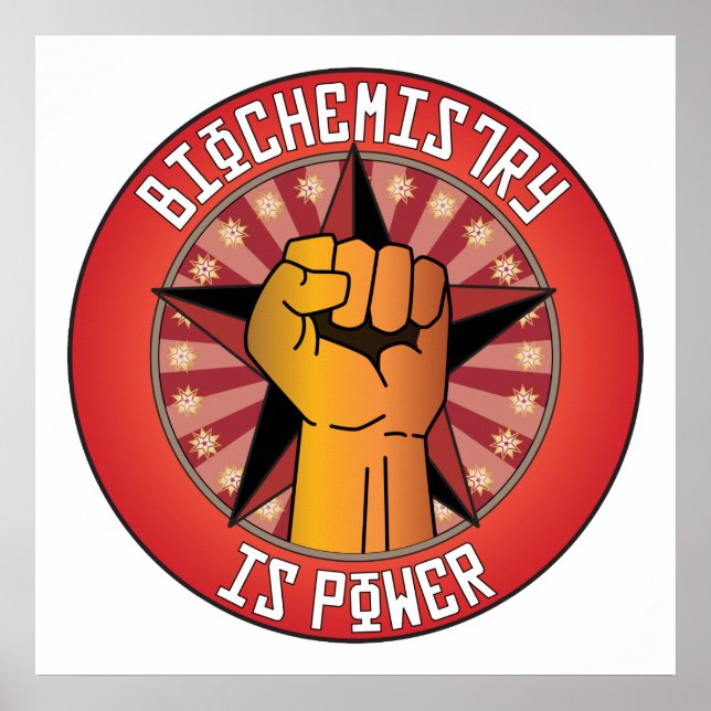 Poster La biochimie est puissance (Devant)