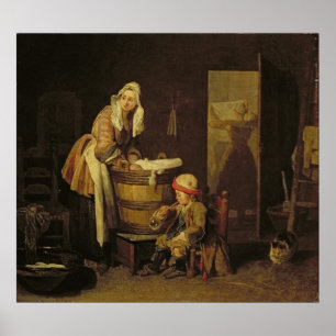 Poster La blanchisseuse