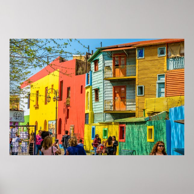 Poster La Boca, Buenos Aires, Argentine (Devant)