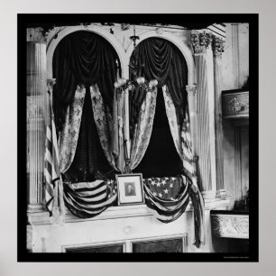Poster La boîte de Lincoln au théâtre 1865 de Ford