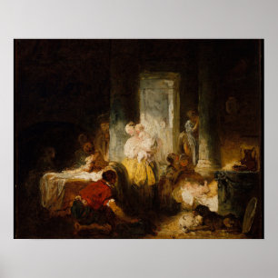 Poster La Bonne Mère - Fragonard (c.1760)