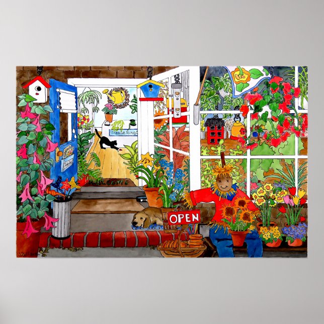 Poster La boutique du fleuriste (Devant)