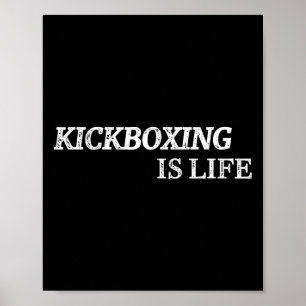 Poster La boxe thaïlandaise est la vie Arts martiaux Boxe