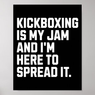 Poster La boxe thaïlandaise est ma tasse de thé Drôle de