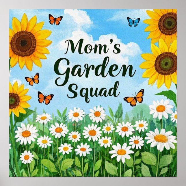 Poster La brigade des jardins de maman Fleurs de soleil m (Devant)