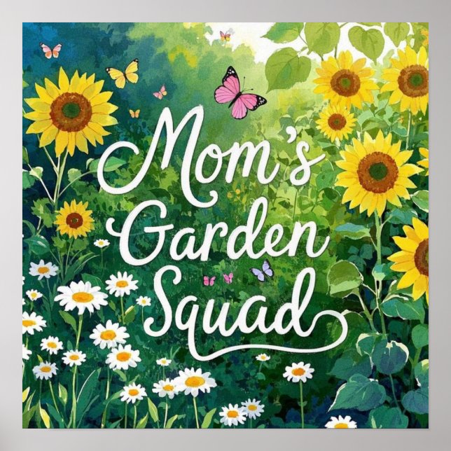 Poster La brigade des jardins de maman_Les tournesols Sil (Devant)