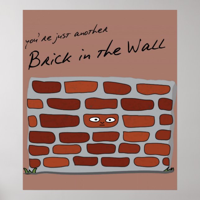 Poster La brique dans le mur (Devant)