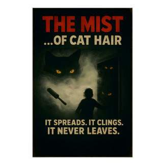Poster La brume de poils de chat - Parodie d'horreur