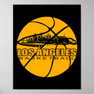 Poster La Bysketbyll Lover Gift - Los Angeles Bysketbyll