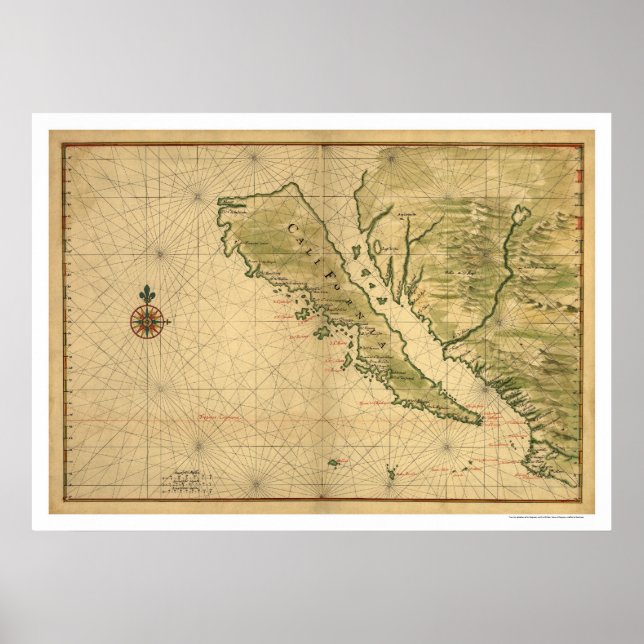 Poster La Californie Comme Île 1650 (Devant)