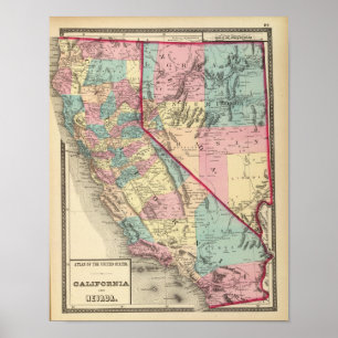 Poster La Californie et le Nevada 2