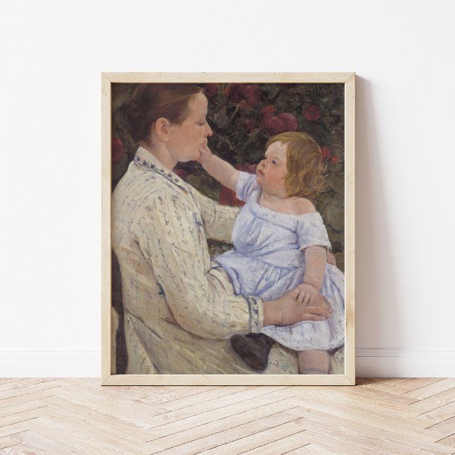 Poster La caresse de l'enfant | Mary Cassatt (Créateur téléchargé)