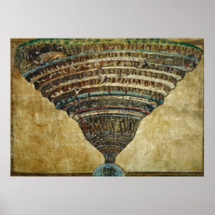 Poster La Carte de l'Enfer, Abyss de l'Enfer - Sandro Bot
