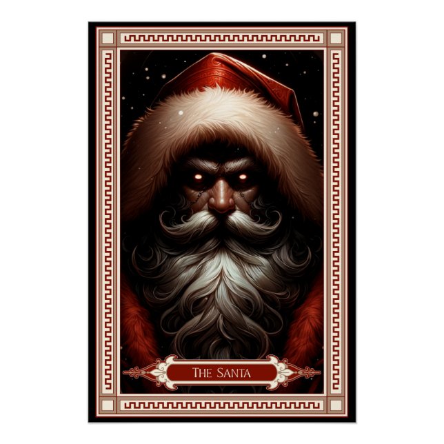Poster La carte de tarot du Père Noël (Devant)