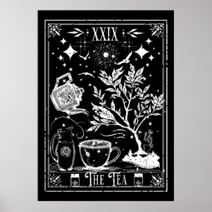 Poster La carte de tarot du thé
