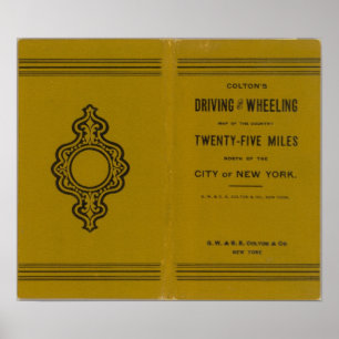 Poster La carte motrice et de roulement de Colton des USA