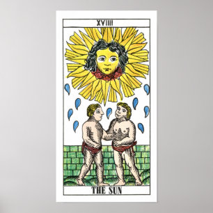 Poster La carte Sun Tarot