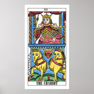 Poster La carte Tarot Chariot