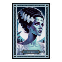 La carte Tarot de la mariée de Frankenstein
