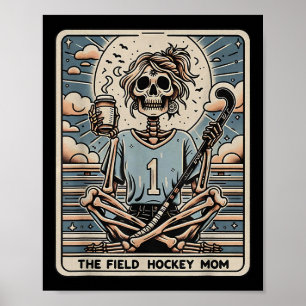 Poster La carte tarot de la mère de hockey sur gazon