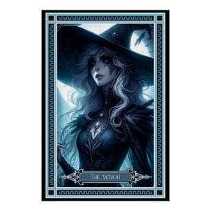 Poster La carte Tarot de sorcière