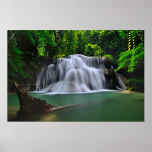 Poster La cascade d'Erawan   Kanchanaburi, Thaïlande