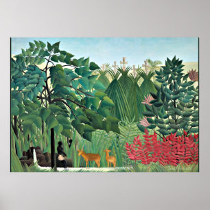 Poster La cascade d'Henri Rousseau