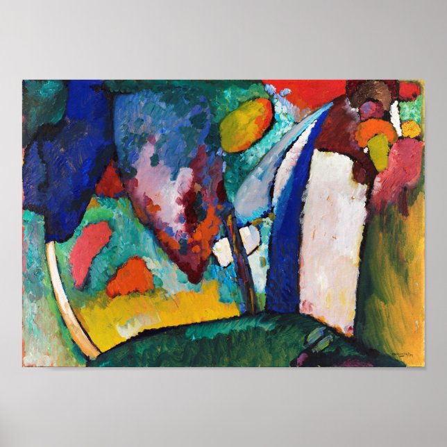 Poster La Cascade, Wassily Kandinsky (Devant)