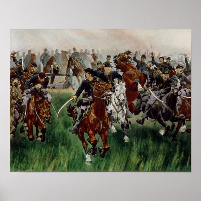 Poster La cavalerie, 1895 (Devant)