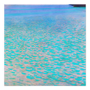 Poster La célèbre peinture de Gustav Klimt's Attersee.