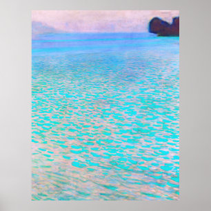 Poster La célèbre peinture de Gustav Klimt's Attersee.