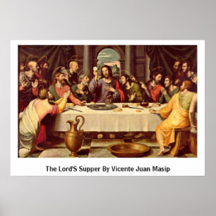 Poster La Cène Du Seigneur Par Vicente Juan Masip
