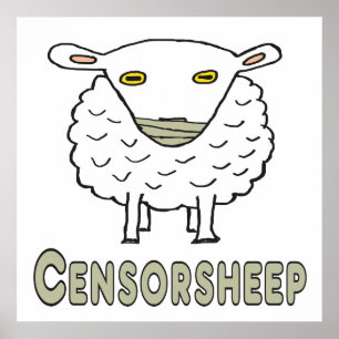 Poster La censure des moutons