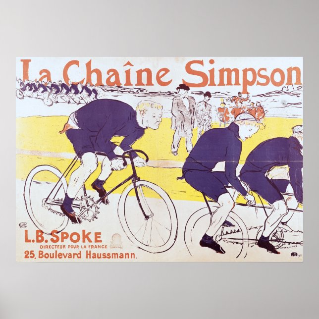 Poster La chaîne Simpson, 1896 (Devant)