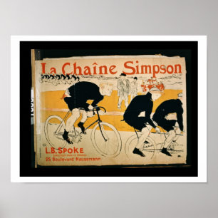Poster "La Chaîne Simpson", Paris (litho couleur)