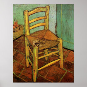 Poster La chaise de Vincent avec son tuyau par Vincent va