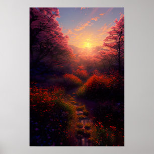 Poster La Chaleur de l'Embrace de la Forêt