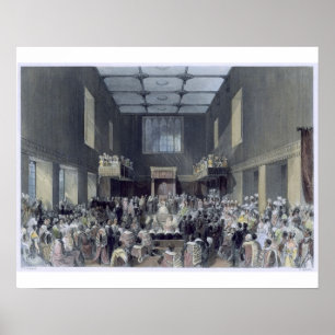 Poster La Chambre des Lords, Sa Majesté ouvrant le Sessio
