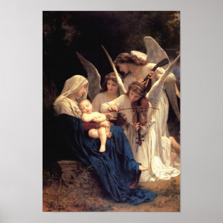 Poster La chanson des anges de William Bouguereau
