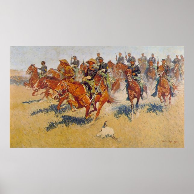 Poster La charge de cavalerie (Devant)