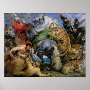 Poster La chasse au tigre, c.1616