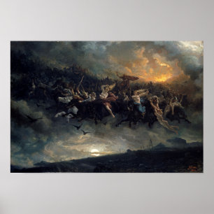 Poster La Chasse Sauvage D'Odin Par Peter Nicolai Arbo 18