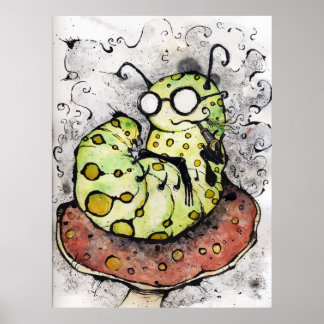 Poster La chenille Mako Vaping