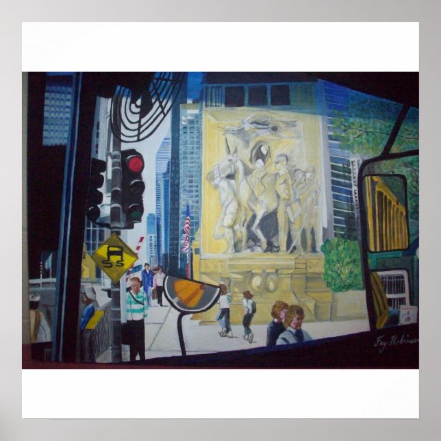 Poster La Chicago Michigan Ave. Pont (Devant)