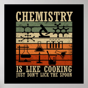 Poster la chimie est comme la cuisine