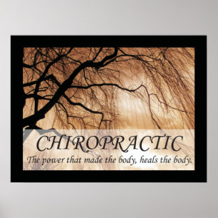 Poster La chiropractie guérit les énonciations de
