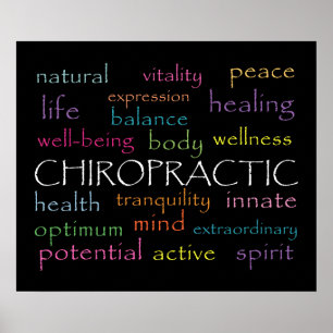 Poster La chiropractie inspirée exprime l'affiche