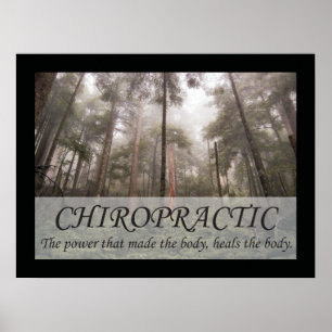 Poster La chiropratique guérit les citations du corps