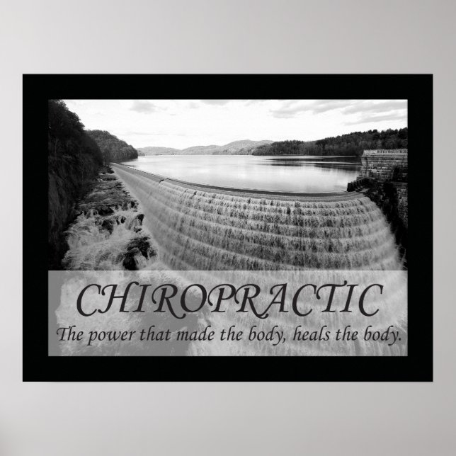 Poster La chiropratique guérit les citations du corps (Devant)